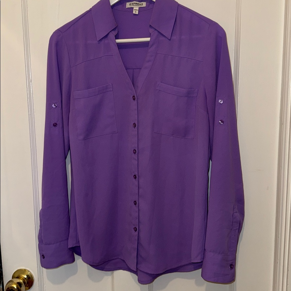 Lavender long sleeved Portofino blouse